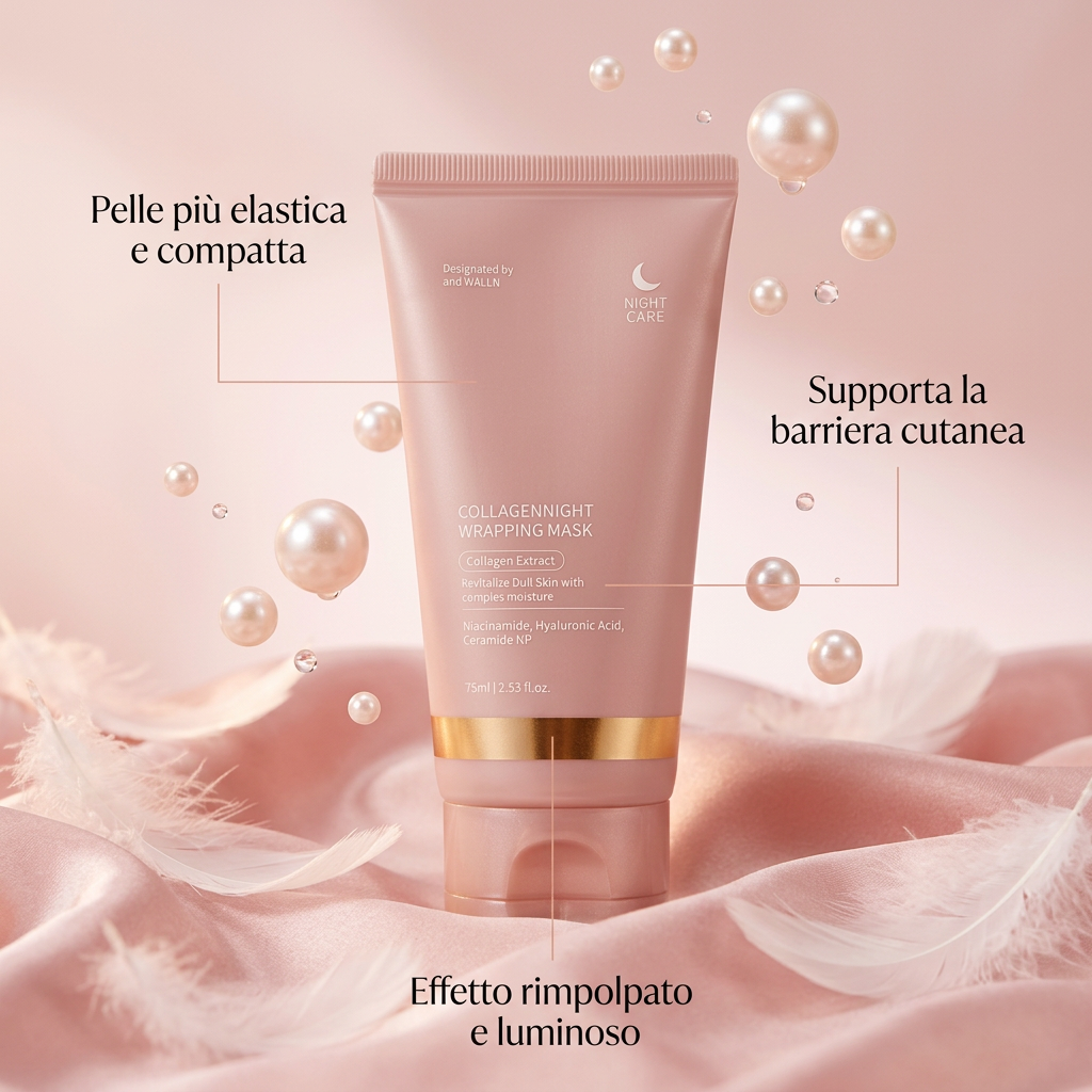 Maschera Viso Notturna al Collagene – Idratante e Rassodante