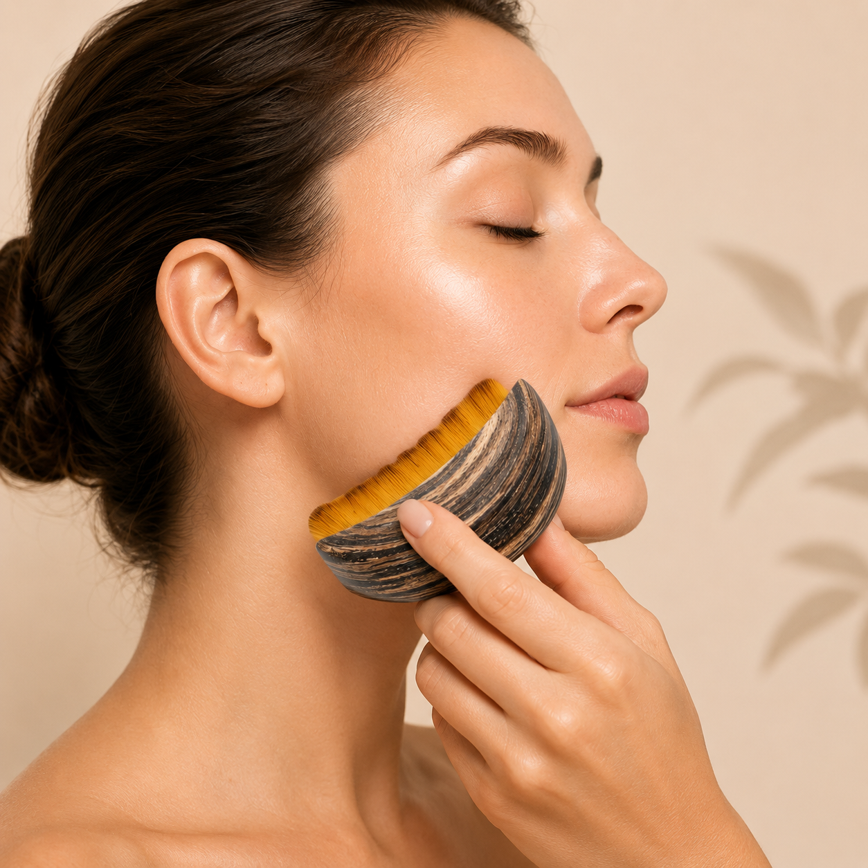 Spazzola Linfatico, Strumento per Modellare Viso e Collo, Ergonomico